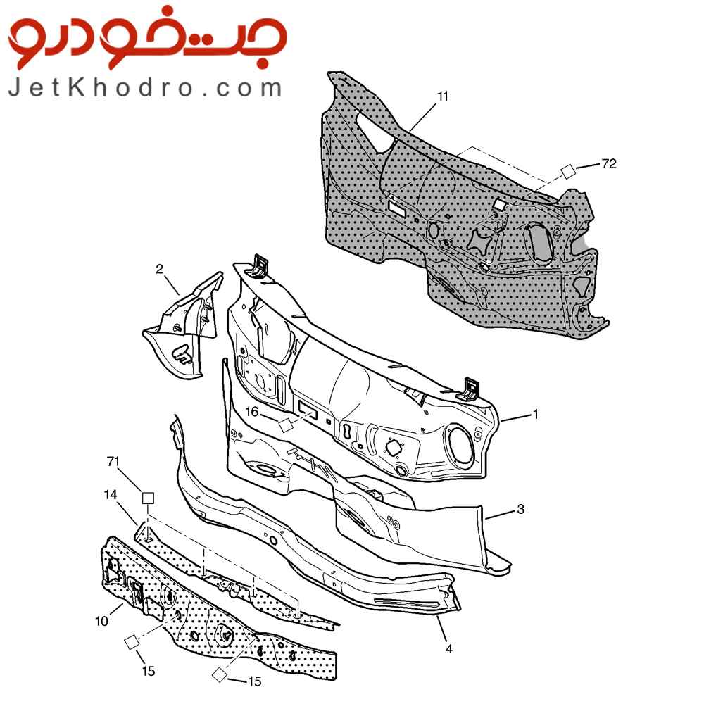 عایق پشت داشبورد پژو 206 _ عایق اسفنجی پژو 206 _ عایق دمپینگ 206 _ عایق داشبورد 207 _ عایق صداگیر پشت داشبورد 206 _ عایق حرارتی داشبورد 206