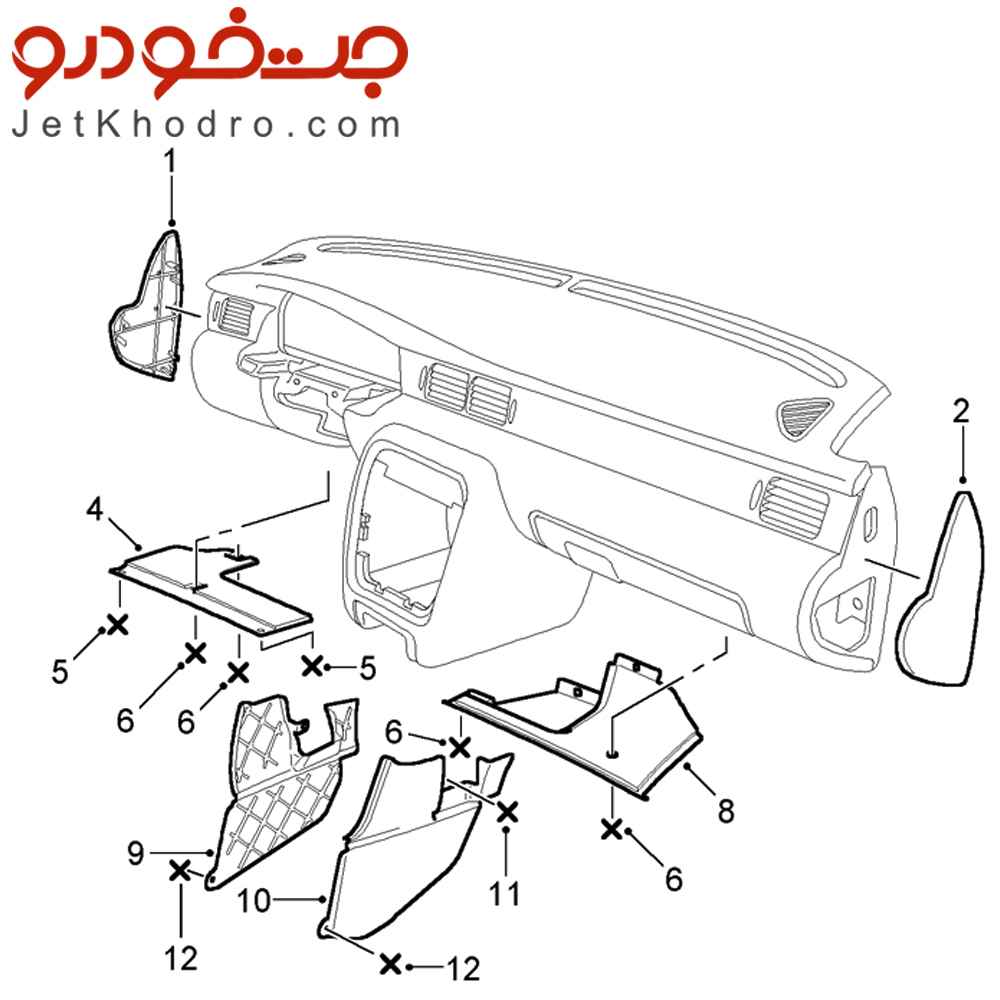 قاب بغل داشبورد سمند _ قاب بغل داشبورد سمند ال ایکس_ قاب بغل داشبورد سمند LX_ قاب بغل داشبورد سمند _ قاب کناری داشبورد سمند رنگ بژ _ قاب
