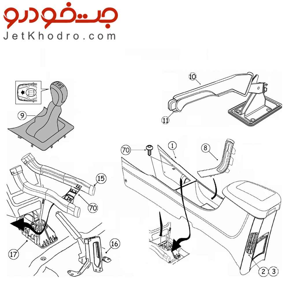 مجموعه قاب وگردگیر دسته دنده سمند سورن _ قیمت قاب مجموعه قاب و گردگیر دسته دنده سمند سورن پلاس _ سر دنده سمند سورن پلاس _ گردگیر دسته دنده سمند سورن _ قاب دور دسته دنده سمند سورن