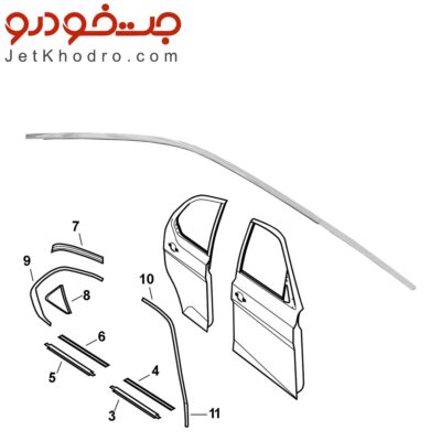 زه کرومی کلاف درب دنا پلاس _ زه استیل بالای درب دنا پلاس _ قیمت زه استیل دنا پلاس _ نوار آبگیر دنا پلاس _ استیل پشت درب صندوق دنا پلاس _ زه کرمی بالای کلاف درب دنا پلاس _ زه استیل بالای آینه دنا پلاس